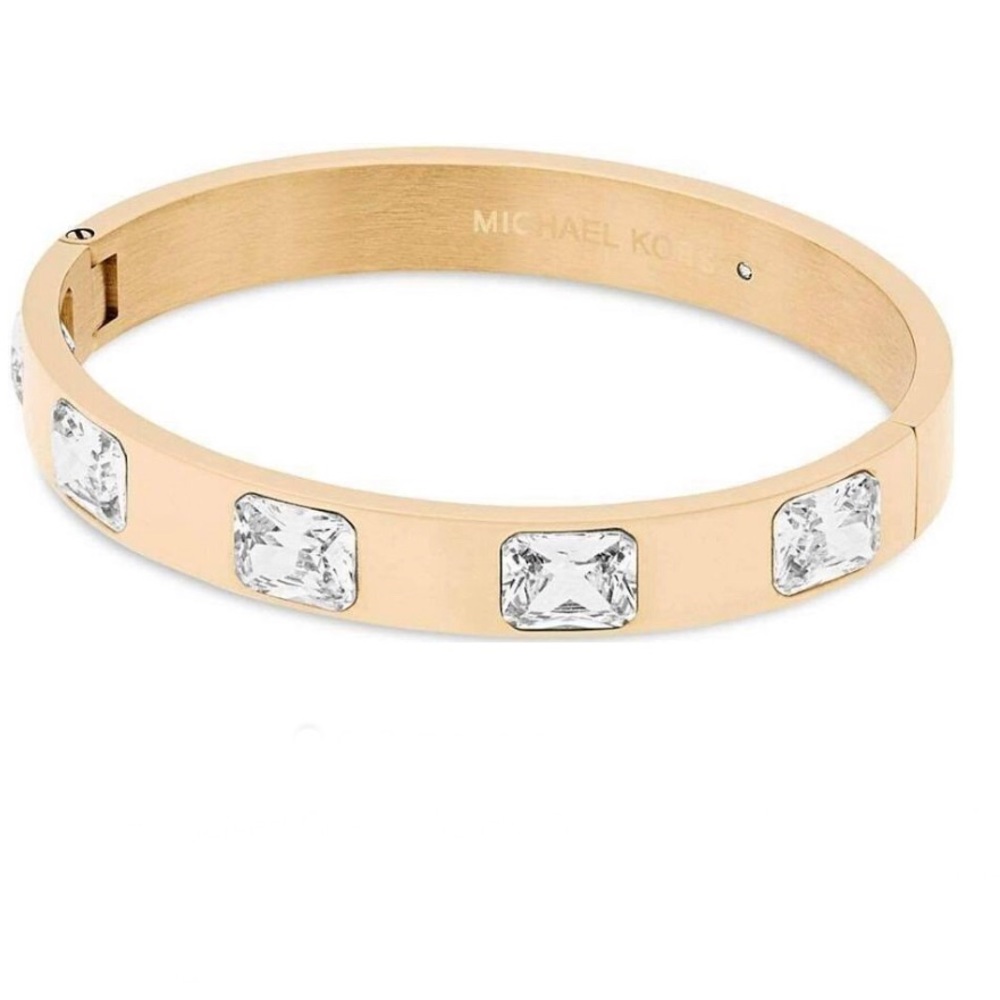 NEW ⭐️ Michael Kors Gold Crystal Bangle Bracelet - Picture 7 of 7